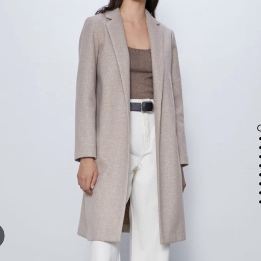 NWT Zara Lapel Coat